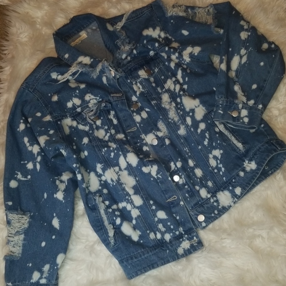 Oversize Distress Jean Jacket